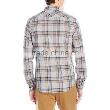 Wholesale Custom Long Sleeve Contrast Color Oxford Causal Dress Shirt photo-2
