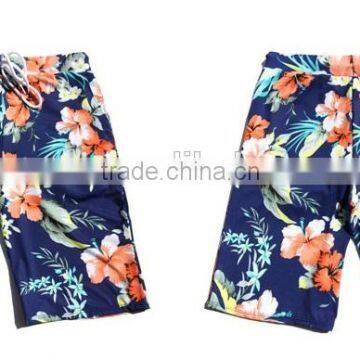 Beach pants men's boxer five printing speed dry loose shorts wholesale swim shorts men