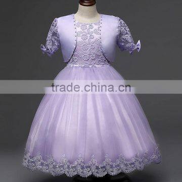 2016 Summer Style Kids Dress Flower Lace Princess Party Costume Girl Floral Dress photo-5