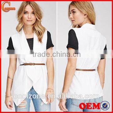 Fully Lined Sleeveless Longline Women Vest Lightweight Vest 2015 photo-1