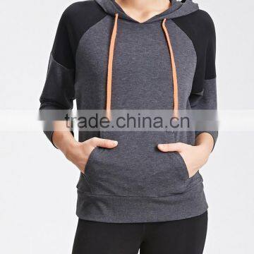 2015 Customizable Street Wear Colorblocked Workout Hoodie china wholesale clothing