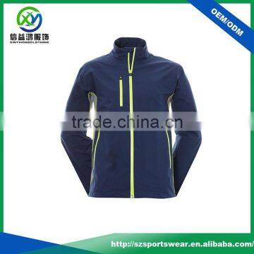 OEM service high quality custom nylon fabric windbreaker jacket waterproof golf jacket