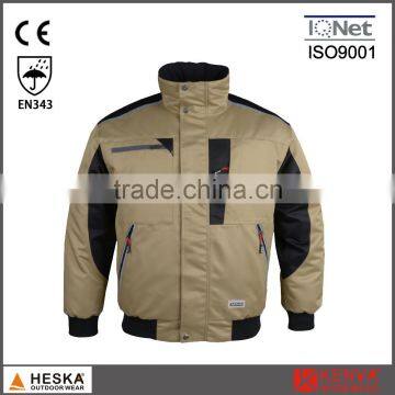 Hot selling Safety garment men Winter bomber jacket pilot jacket with waterproof EN343