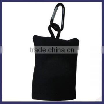 Mini Folded Cotton Plain Red Golf Towel With Hood photo-2