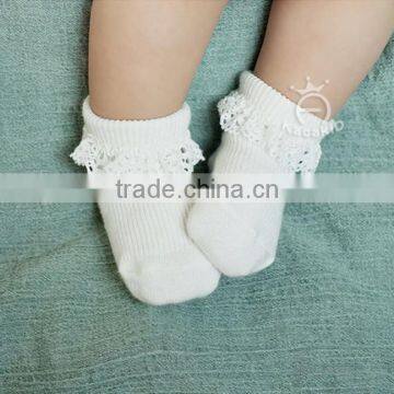 Baby Sweet Lace Cotton Socks, Silicone Print Baby Sock photo-5