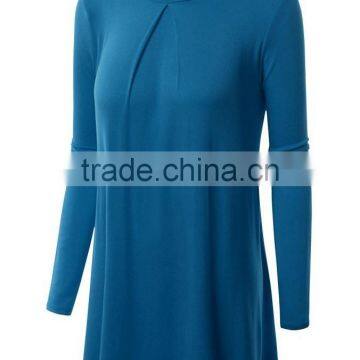 Women's Long Sleeve Plain Blank Solid Color Modal t Shirts Manufacturer in China photo-2