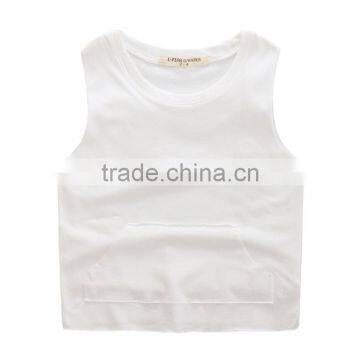 Wholesale Summer Sleeveless Cotton Boys Casual Children Tops photo-2