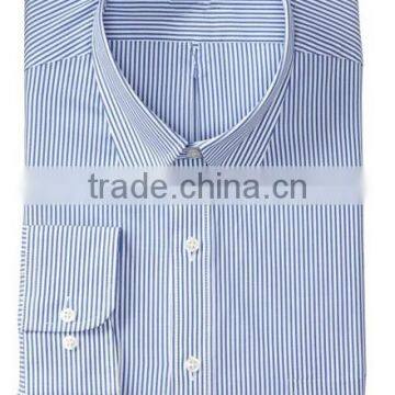 Button down blue stripes dress shirt man shirt