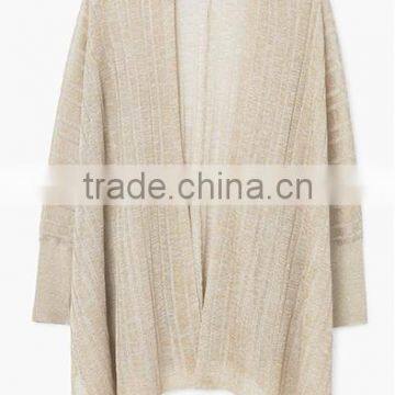 Women's Dolman Long Sleeve Loose Cashmere Knitted Thin Cardigan With Best Quality photo-5