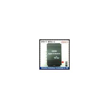 (M-188X) DVB-T MPEG-2 digital tv tuner for car with USB slot support high speed mobile