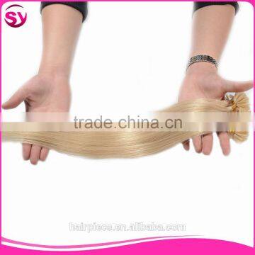 Factory Frice Nail Hair Extension Tangle Free No Shedding Brazilian Human Hair Pre Bonded U Tip Hair photo-2