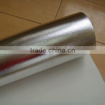 welding protection industrial insulation fiberglass laminated fabric 0.2mm thickness aluminum foil