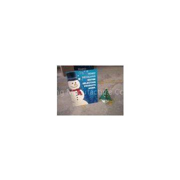 Snowman surface standee corrugated Cardboard Floor Displays stand for promotion