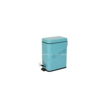 colorful powder coating dust bin pedal bin step bin dustbin