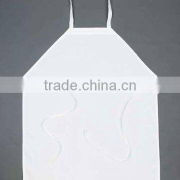 7.2OZ White Spun Poly Bib Aprons 100% mjs spun polyester chef aprons