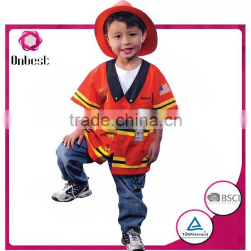 2016 firemen cleaner naughty boy costumes orange boys cosplay