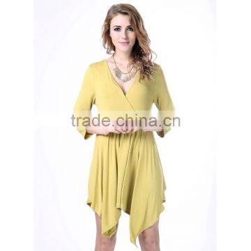 ladies long sleeve custom made casual dress