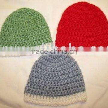 Fashion Winter Acrylic Knitted Caps Crochet Beanie Hats & caps