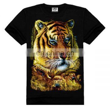 Tiger head high quality t-shirt,wholesale t-shirt,t-shirt tiger printed