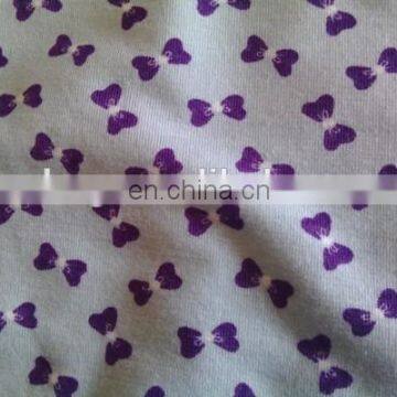 Shaoxing Winfar Textile Open End Spinning 30s Viscose Bowknot Printed Fabric 94 Rayon 6 Spandex photo-2