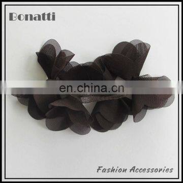 rhinestone black bow fabric flower brooch flower garment accessory boutique garment accessories