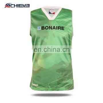 sublimated printing short sleeve basketball jersey logo design for women