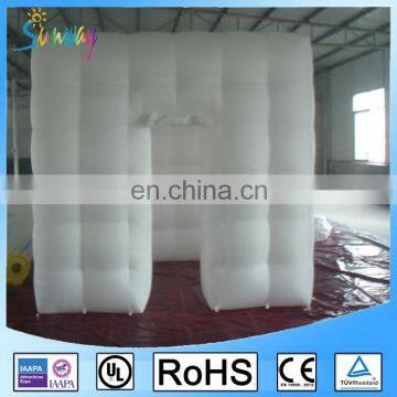 SUNWAY Portable LED Lighting Inflatable Photo Booth Cube Inflatable Adversizing Booth