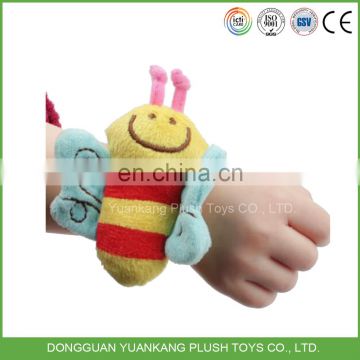 Dongguan plush toys with baby wrist rattle