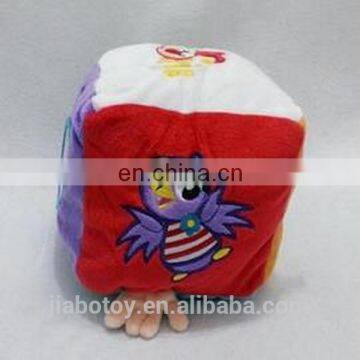 Educational Toys Baby Stuffe Toys Four Blocks Clown Bell Inside Plush Toys