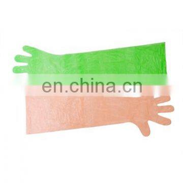 Protective disposable veterinary long sleeve glove