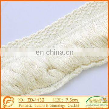 winter white fringe tassel for lady dressing accessories