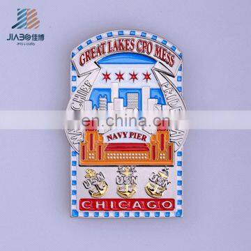 professional soft enamel custom metal chicago ,military souvenir coin manufacturer