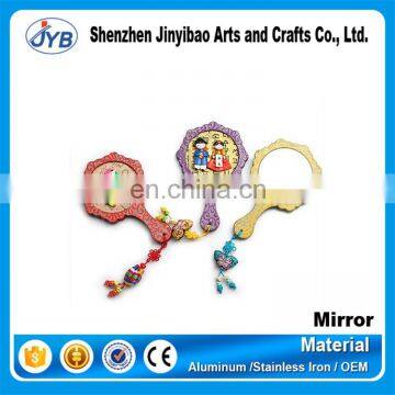 Korean version of the creative process simple handle mirror mirror makeup mirror portable mirror vanity mirror Trip