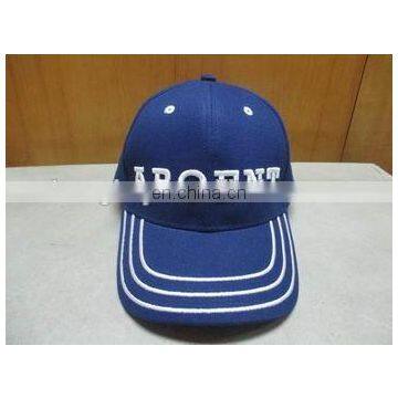 6 panel heavy brush cotton twill sports cap