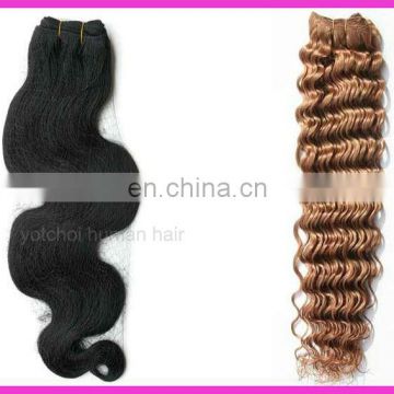 New!!Hot sale factory cheap price high quality 100% human remy 24" hair extensions blonde