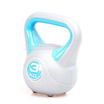 Plastic Cement Colored Crossfit Sand Filled Kettlebell