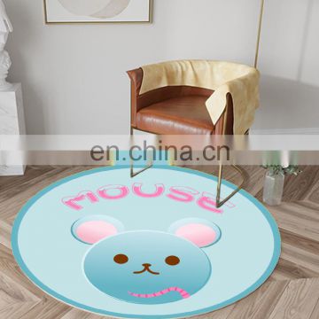 Household manufacturers non-slip round 3d flower kitchen mat