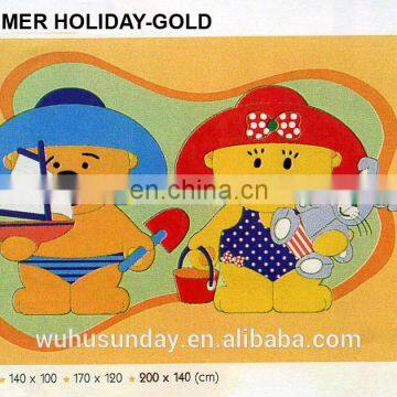 Kids Home Designs Bedroom Decorating Cartoon Design Shaggy Carpet photo-5