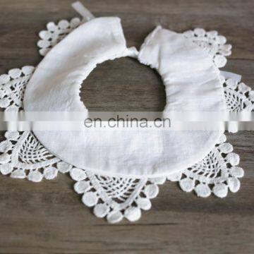 Baby Girls 100% Cotton Lace Bibs Baby Burp Cloths 0-3Year photo-5