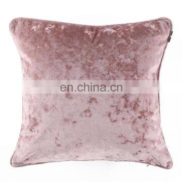 Wholesale Amazon Hot Sale Plush Fabric Crushed Velvet Pink Pillows For Home Decoration