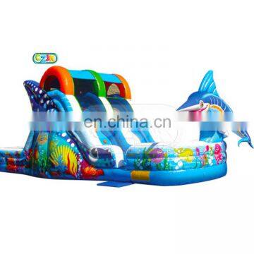 swordfish sea fish ocean inflatable water slide for sale