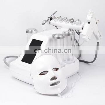 Aqua 8 in 1 Peeling Vacuum Cleaning Machine RF BIO- Lifting Beauty Machine With Mask Meso Gun