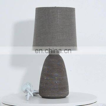 European ceramic meterial bedside table lamp and antique style LED lights