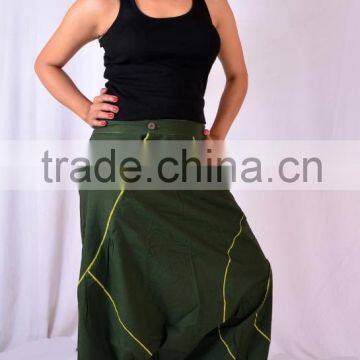 Indian women Loose Pants Gypsy Wide Leg Comfy Ninja Pant Hip Hop Harem Pants Aladdin Genie Fisherman Pant