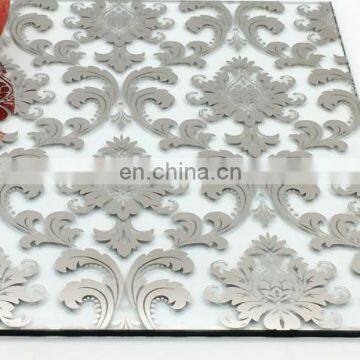 4mm to 10mm Acid Etched Frosted Decorative Design Wall Mirror photo-6