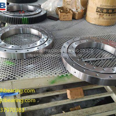 Four point contact ball slewing bearing E787/760G2,760x950x80mm,used for radial stacker front track equipment.