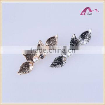 Wholesaler New Design Leaves Hair Pins Fashion Hair Accessories Pearls Decoration Hair Pins for Women photo-3