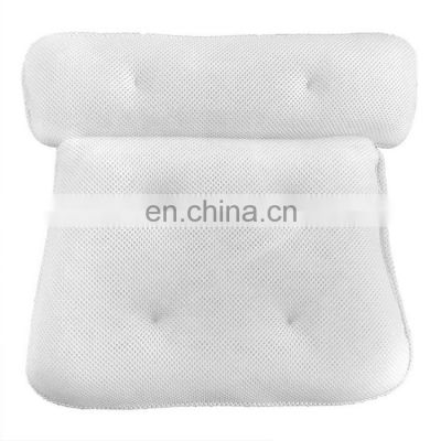 3D-PW03  Mesh Neck PIllow Back Support Waterproof Soft 3D Bath Pillow