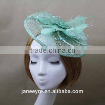 Wholesale Beatiful Sinamay Fabric Hair Fascinator Hat Accessories