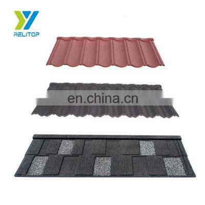 Relitop High Quality Building Metal Material Stone Coated Chip Roof Shingles Tile Price photo-4
